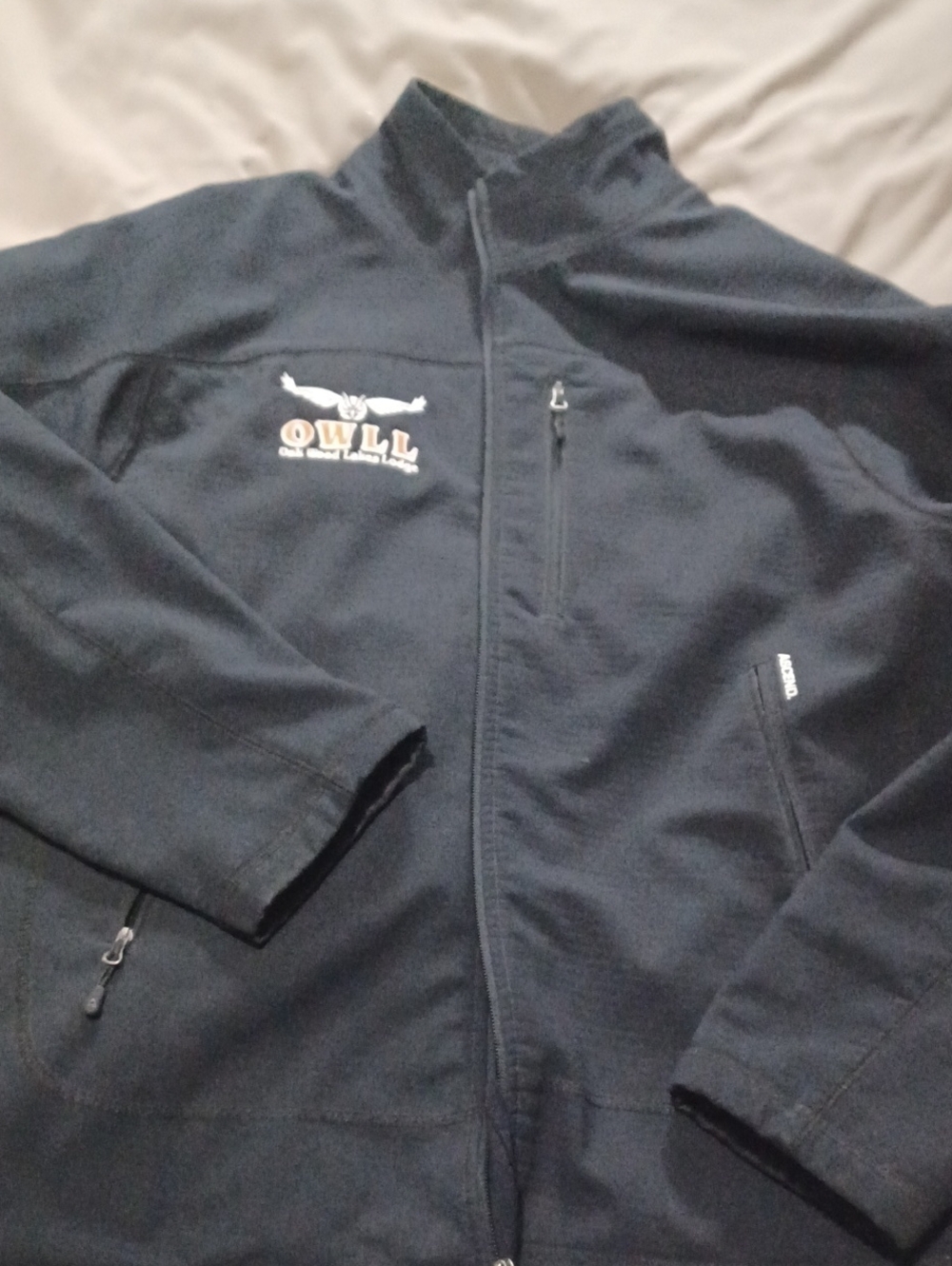Ascend Men's Black Performance Full-Zip Logo Jacket